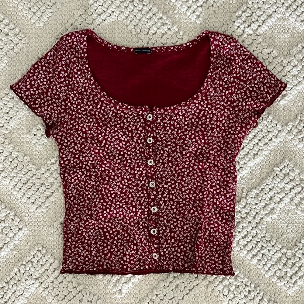 brandy melville button top